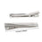 Honbay 50PCS Silver Tone Single Prong Metal Alligator Hair Clip Flat Top with Teeth for Arts & Crafts Projects, Dry Hanging Clothing, Office Paper Document Organization,Hair Care (6.5cm/2.56inch)
