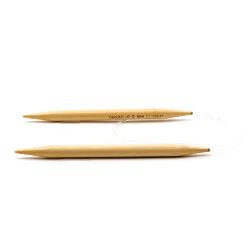 Clover 3016/36-13 Takumi Bamboo Circular 36-Inch Knitting Needles, Size 13