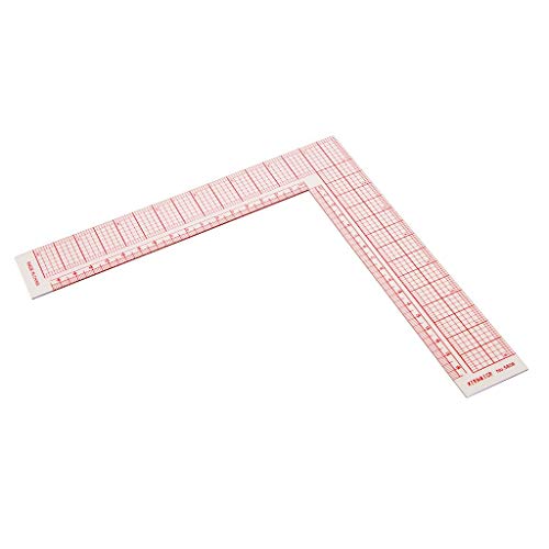 Universal L-Square Quilting Ruler 90 Degree Ruler Sewing Hard Plastic Garment Pattern and Dress Making Ruler