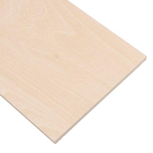 6 Pack Balsa Wood Sheets, Basswood Thin Wood Sheets Hobby Wood MDF DIY Wood Board for House Aircraft Ship Boat DIY Wooden Plate Model, for Arts and Crafts, School Projects 300x200x1.5mm