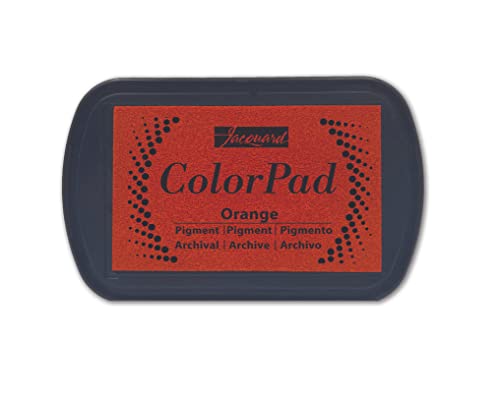 Jacquard ColorPad - Ink Pads - Orange - Archival - Acid Free Non-Toxic Stamp Pads - Excellent for Blending and Embossing - Made in USA