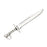 Towashine 10Pcs Silver Knife Sword Shaped Charm Findings Pendant for Jewelry Making