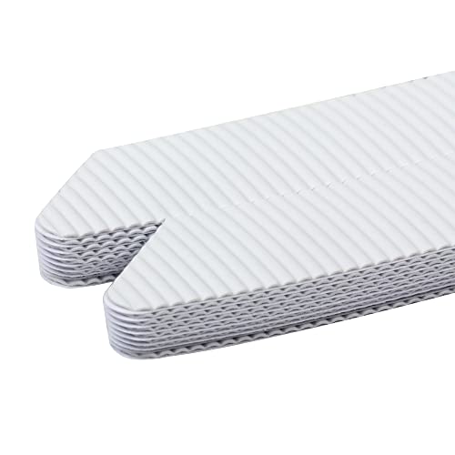 Duck Brand Adhesive Tub Tread Strips, 0.75 x 8.5-Inch Each, 18 Pack, White (663138)