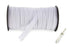 MJMP 1/2" 40-Yards White Baraded Elastic Cord/Elastic Band/Elastic Rope/White Heavy Stretch Knit Elastic Spool(White)/Bedspread Band (White, 40 Yard)