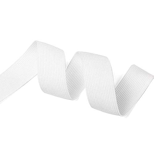 Elastic Spool Sewing Knit Elastic Band Heavy Stretch High Elasticity 2 Yard 1 1-1/5 Inch White