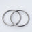 Lystaii 6pcs 3 inch Seamless Welding O-Ring 304 Stainless Steel Rings Smooth Welded Round O Ring Heavy Duty Multi-Purpose Big Metal Ring for Macrame Camping Belt Dog Leashes Luggage Belt Handbag