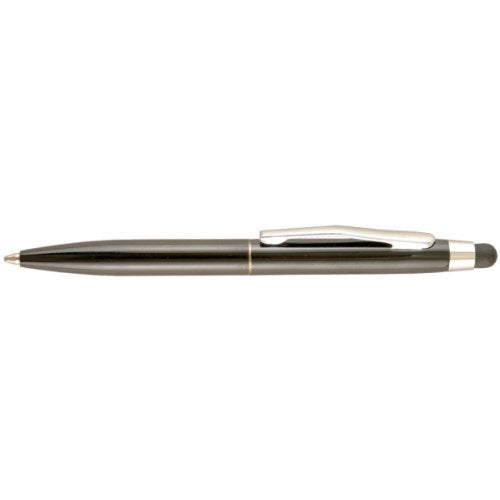 St. Tropez Petite 2-In-1 Stylus & Pen W/Black Ink Open Stock-Black Barrel