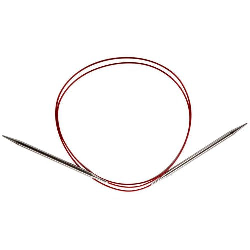 ChiaoGoo Red Lace Circular 47 inch (119cm) Stainless Steel Knitting Needle Size US 1.5 (2.5mm) 7047-1.5