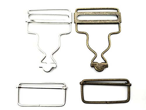 RONCHEN 8pcs Overall Buckles Retro Suspender Replacement Buckles for Jeans Overalls Bib Pants Trousers (Bronze NZ2020-3 0