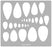 Aleks Melnyk #151 Metal Stencil for Jewelry, Shape Earring Teardrops Cutouts Stencil, Lapidary Template for Cabochons, Tear Drop, Jewelry Making Templates, Bracelets, Earrings DIY, Teardrop Pattern