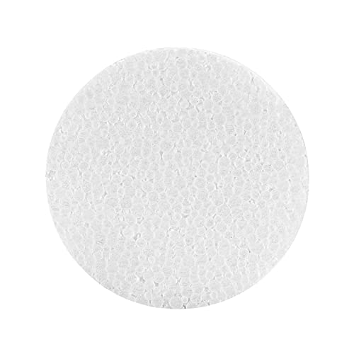 4 Inch 24-Pack Foam Circles for Crafts (1" Thick), Polystyrene Round Foam Disc for DIY Projects, Cakes and Decorations, Sculpture, Modeling, Arts and Crafts Supplies.(White)