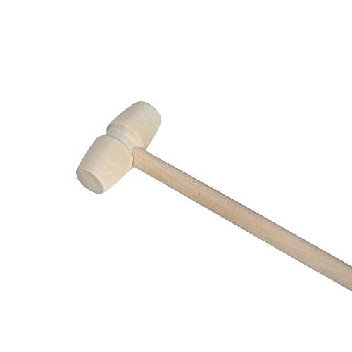 24 Pieces Mini Wooden Hammers Natural Wood Mallets Gavel Toy for Kids