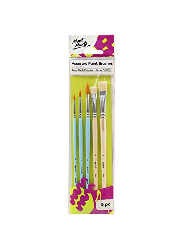 Mont Marte - Discovery Assorted Paint Brushes 5pc