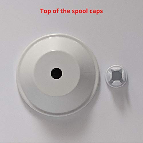 Spool Pin Cap 2PC Set for most of Singer, and Some Europro, Husqvarna Viking, Juki Sewing Machine Models - 2 Different Sizes of Replacement Spool Cap (0.47 and 1.73 Inches) by Apartment ABC