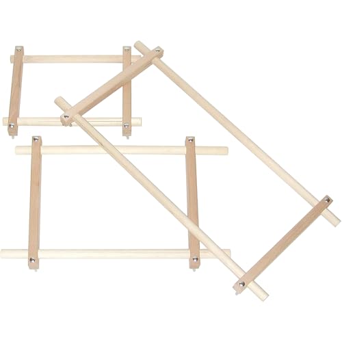 Premium Frank A. Edmunds Split Rail Scroll Frame Set - 1 Pc. - Quality Wood, Ideal for Stitchery & Needlecraft Projects - Versatile and Perfect for Any Event
