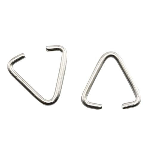 JCBIZ 100pcs Triangle Open Jump Rings 15mm for Decoration Jewelry DIY Accessories