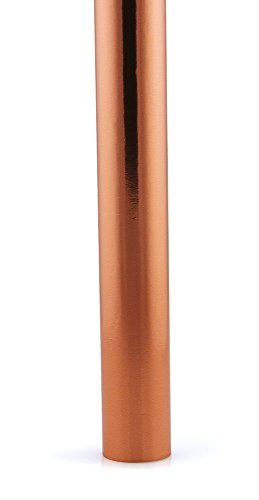 Hygloss Products Metallic Foil Paper Gift Wrap Roll Red Copper 26-Inch x 25-Feet - 54 Sq. ft. Total