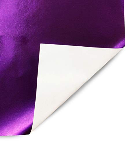 Hygloss Products Metallic Foil Paper Gift Wrap Roll Purple 26-Inch x 25-Feet - 54 Sq. ft. Total