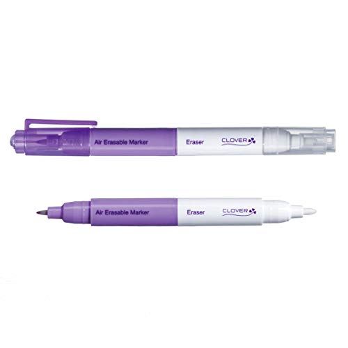 Clover 5032 Purple Fine Air Erasable Marker with Eraser