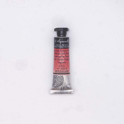 Sennelier French Artists' Watercolor, 10ml, Cadmium Red Purple S4