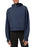 LASLULU Womens Fuzzy Cropped Hoodies Sport Athletic Zip Up Hoodie Stand Collar Sweater Fleece Lined Sweatshirt Long Sleeve Pullover Tops Pockets(Navy Blue XX-Large)