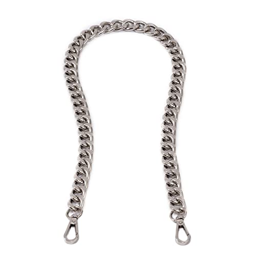 Medium Size Fabulous Metal Shoulder Crossbody Purse Strap Replacement Bag Chain Accessories (26‘’, Silver)