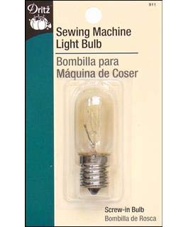 Dritz Sewing Bulb with Screw-in Base, 1 Count Machine Light, (Pack of 1), Nickel
