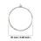 JIALEEY 100PCS Wine Glass Charm Rings 25mm Silver Plated Open Jump Ring Earring Beading Hoop for Jewelry Making Wedding Birthday Party Festival Favor
