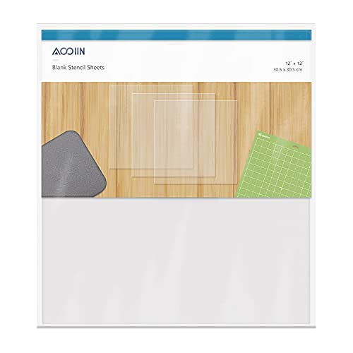15 Pieces 6 mil Blank Stencil Material Mylar Template Sheets for Stencils, 12 x 12 inches