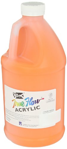 Sax True Flow Heavy Body Acrylic Paint, 1/2 Gallon, Chrome Orange - 439286