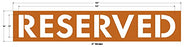 Reserved Reusable Pavement Letter Stencil|Optional Paint|Made w/Recycled Cardboard|Made in USA (12 inch, No Paint)