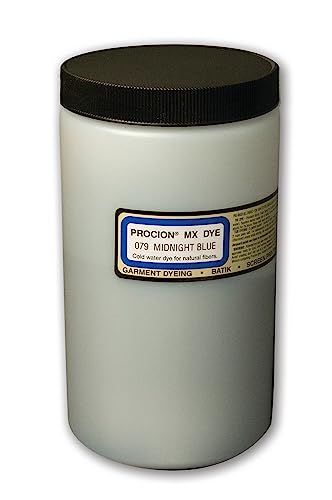 Jacquard Procion Mx Dye - Undisputed King of Tie Dye Powder - Midnight Blue - 1 Lb - Cold Water Fiber Reactive Dye Made in USA