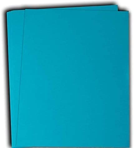 Hamilco Colored Cardstock Paper 11" x 17" Dodger Blue Color Card Stock Paper 50 Pack