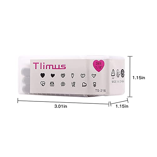 Tlimus Jewelry Metal Stamp Set, 12 Heart-Shaped (Love) Metal Design Stamps, 12 Steel Stamp Heart-Shaped Punch Set Comes with Three Homemade Aluminum Plates, Metal Punch for Jewelry