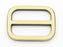 CRAFTMEMORE Oval Slide Buckle Metal Flat Oval Slider Triglide Strap Keeper Bag Belt Adjuster 6 pcs VTSV (3/4 Inch, Brushed Brass)