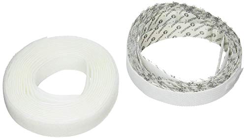 VELCRO Brand 91132 - Home Décor - Sew On Loop and Sticky Back | Ideal for Attaching Fabrics to Hard Surfaces | 6' x 1" Tape | White