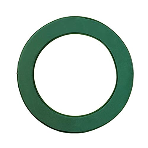 SUPVOX Foam Rings - 11-Inch Wet Floral Foam Designer Ring Oasis Wreath Base (Green)