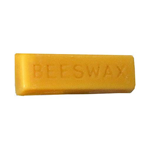 Book Binding Beeswax 1oz, Rectangle Yellow Beeswax Bar Used for Waxing Thread Bookbinding