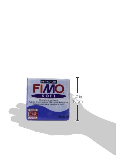 STAEDTLER Fimo Soft Polymer Clay 2 Ounces-8020-33 Brilliant Blue