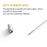 HEALLILY Metal Stick Pin Brooch Pin Stick Brooch Safety Pins Boutonniere Pin Corsage Pin Sewing Stick for DIY Costume 90mm 20Pcs (Silver)