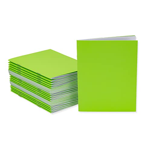 Hygloss Blank Books for Journaling, Sketching, Writing and More for Arts and Crafts-Softcover, 24 Pages, 4.25 x 5.5 Inches, 24 Pack, Electric Lime