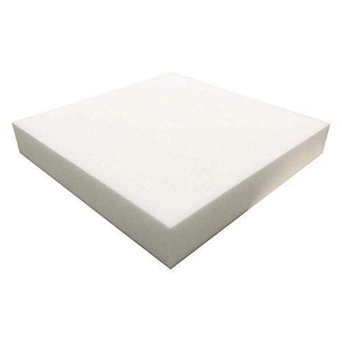 2" X 18" X 18" Upholstery Foam Medium Firm Foam Soft Support (Chair Cushion Square Foam for Dinning Chairs, Wheelchair Seat Cushion Replacement)