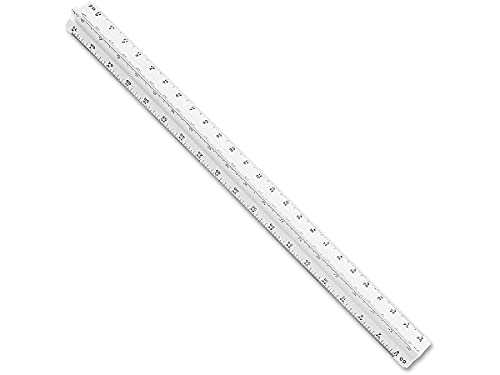 Staedtler STD9871931BK Architects Printed Scale, White, 1 Count (Pack of 1)