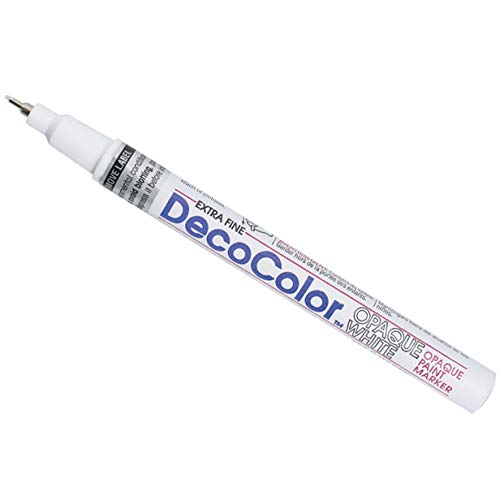 Uchida Marvy Deco Color Extra Fine Opaque Paint Marker Art Supplies, White