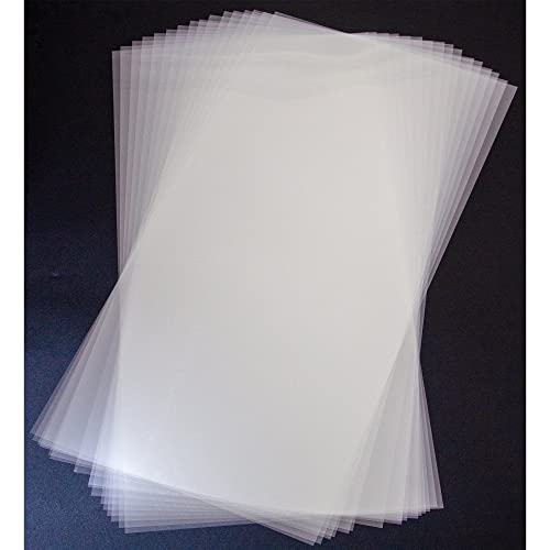 16PCS 6 Mil Blank Mylar Stencil Sheets,12 X 24 inch Clear Plastic Sheets, Clear Acetate Sheets for Cricut Crafts, Clear Plastic Sheets for Crafts and Cutting Machine (6 Mil)
