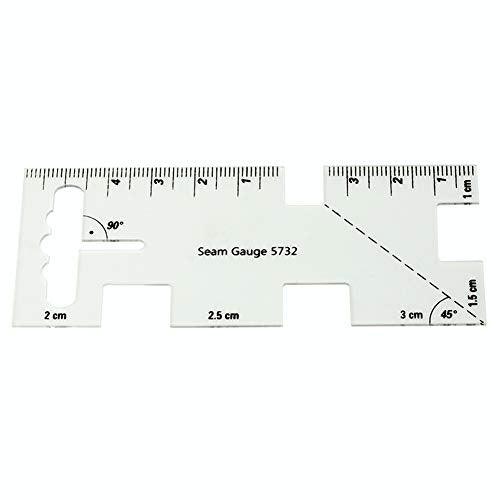 HONEYSEW No-Hassle Triangles Gauge Sewing Tool with Free Seam Gauge Ruler