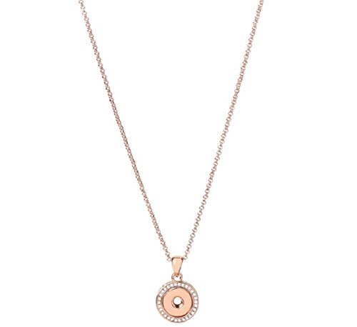 Ginger Snaps Petite Rose (Simulated) Gold Bling Pendant Necklace GP95-17 Interchangeable Jewelry Accessory