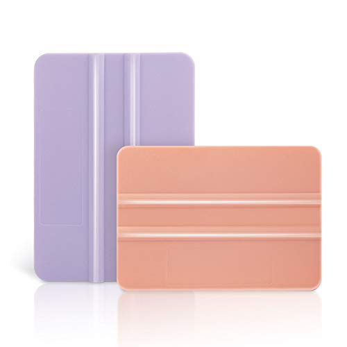 Craft Vinyl Tool Kit Coral and Purple Squeegee for Adhesive Vinyl Decal Sticker Application 2 PCS/Pack