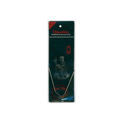 CHIAOGOO Red Circular Knitting Needles 12", Size 4/3.5mm