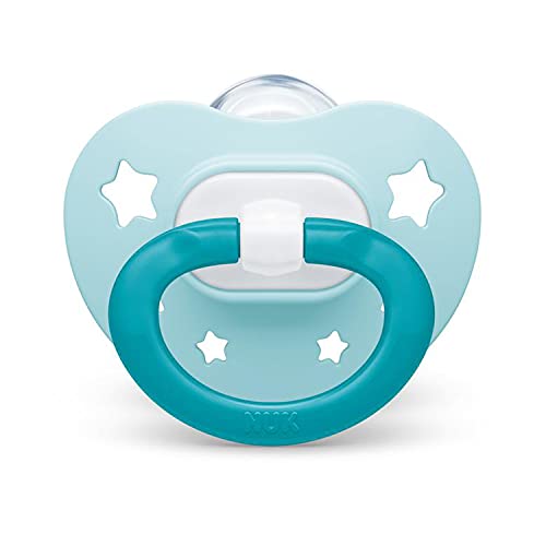 NUK Orthodontic Pacifiers, 0-6 Months, 4 Count (Pack of 1)